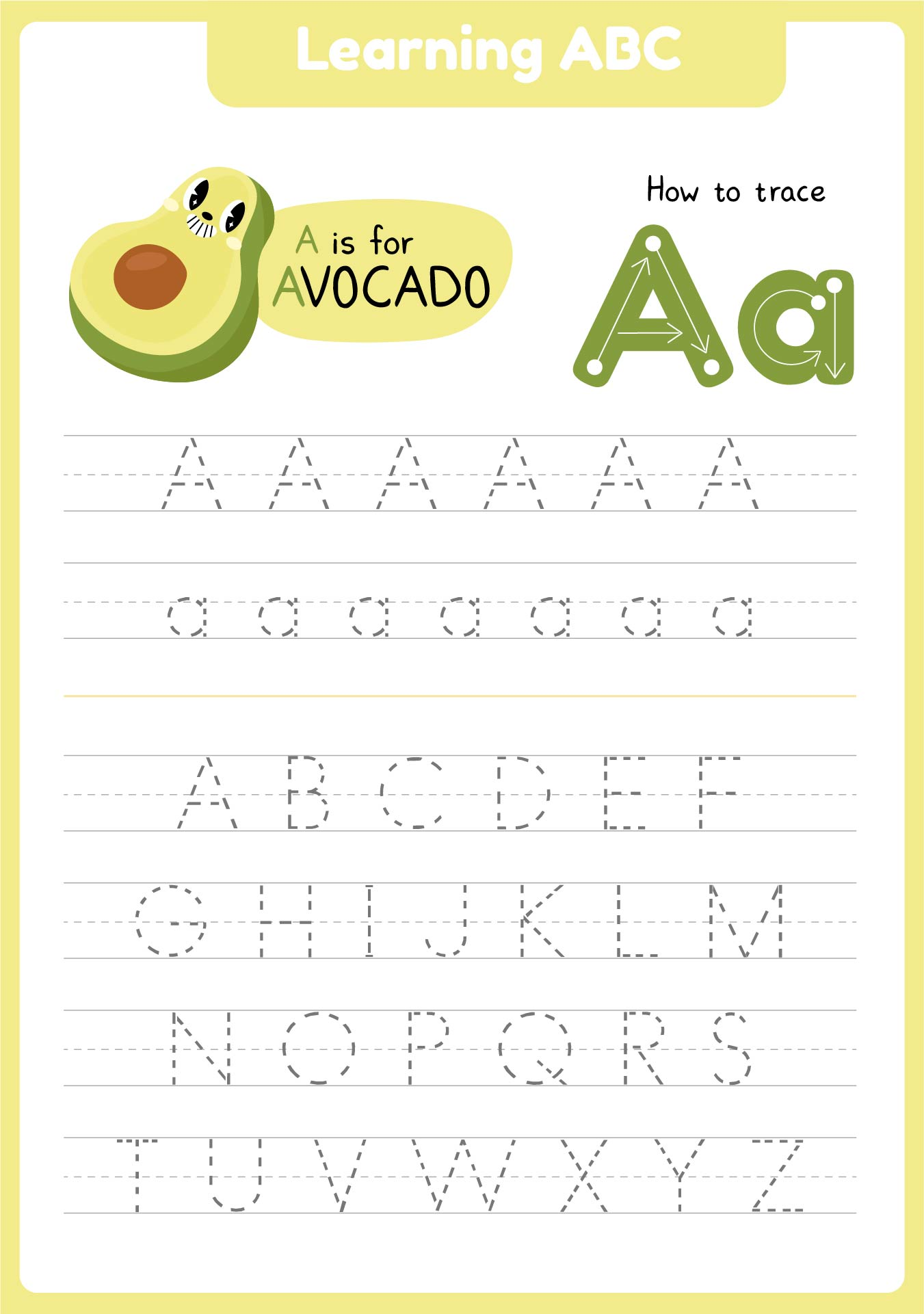 Free Letter Tracing Printable Pages