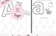 52 Printable Alphabet Letter Tracing Worksheets Preschool Etsy Australia
