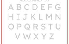 Alphabet Tracing Big Letters Worksheet Digital