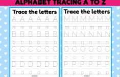 Alphabet Tracing Worksheets A Z Grafik Von Sarita Kidobolt Creative Fabrica