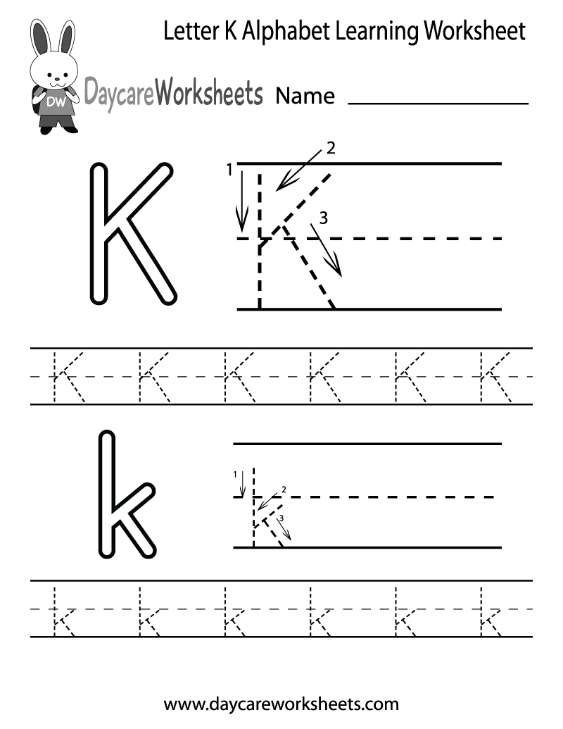 Pre K Alphabet Worksheets