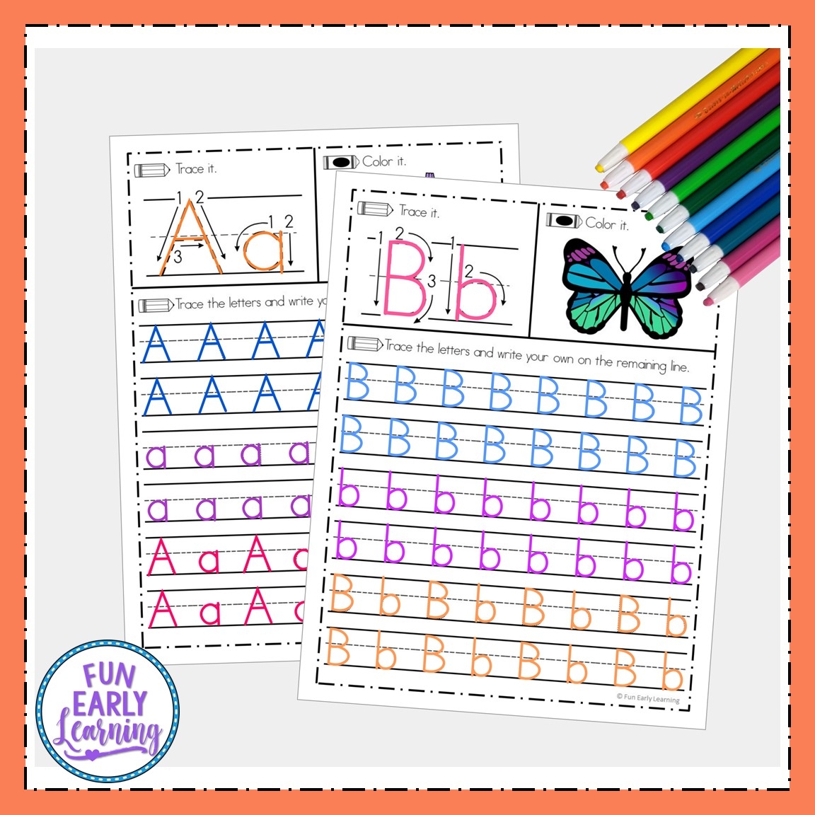 Free Letter Tracing Worksheets A Z Handwriting Practice