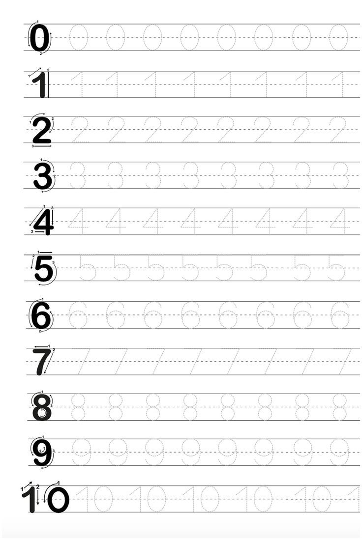 Printable Tracing Letters And Numbers