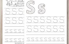 Free Printable Letter S Tracing Worksheets For Preschool Kindergarten The Artisan Life