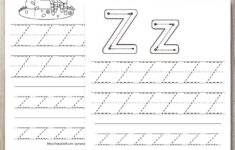 Free Printable Letter Z Tracing Worksheet z Is For Zebra The Artisan Life