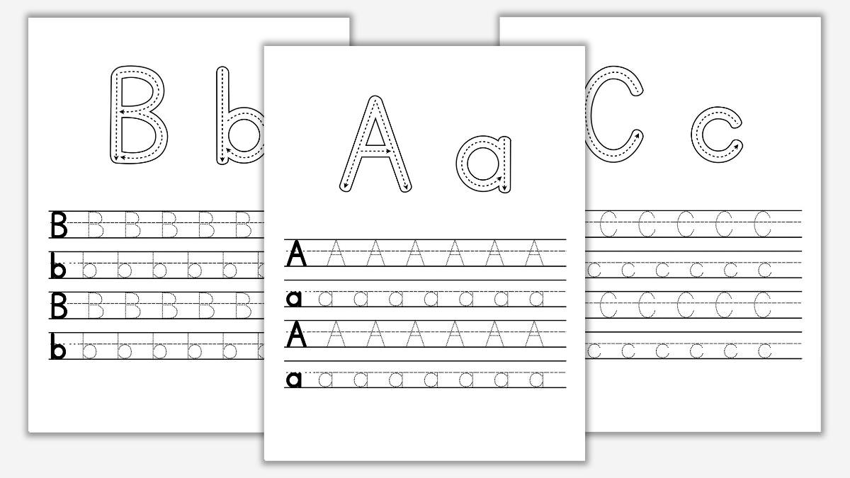 Alphabet Tracing Worksheets Printable Pdf