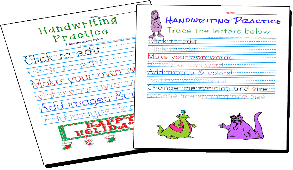Tracing Letters Worksheet Maker