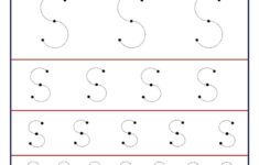 Letter S Tracing Worksheet Different Sizes KidzeZone