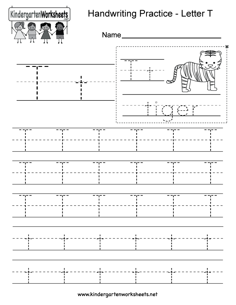 Letter T Tracing Worksheets Pdf