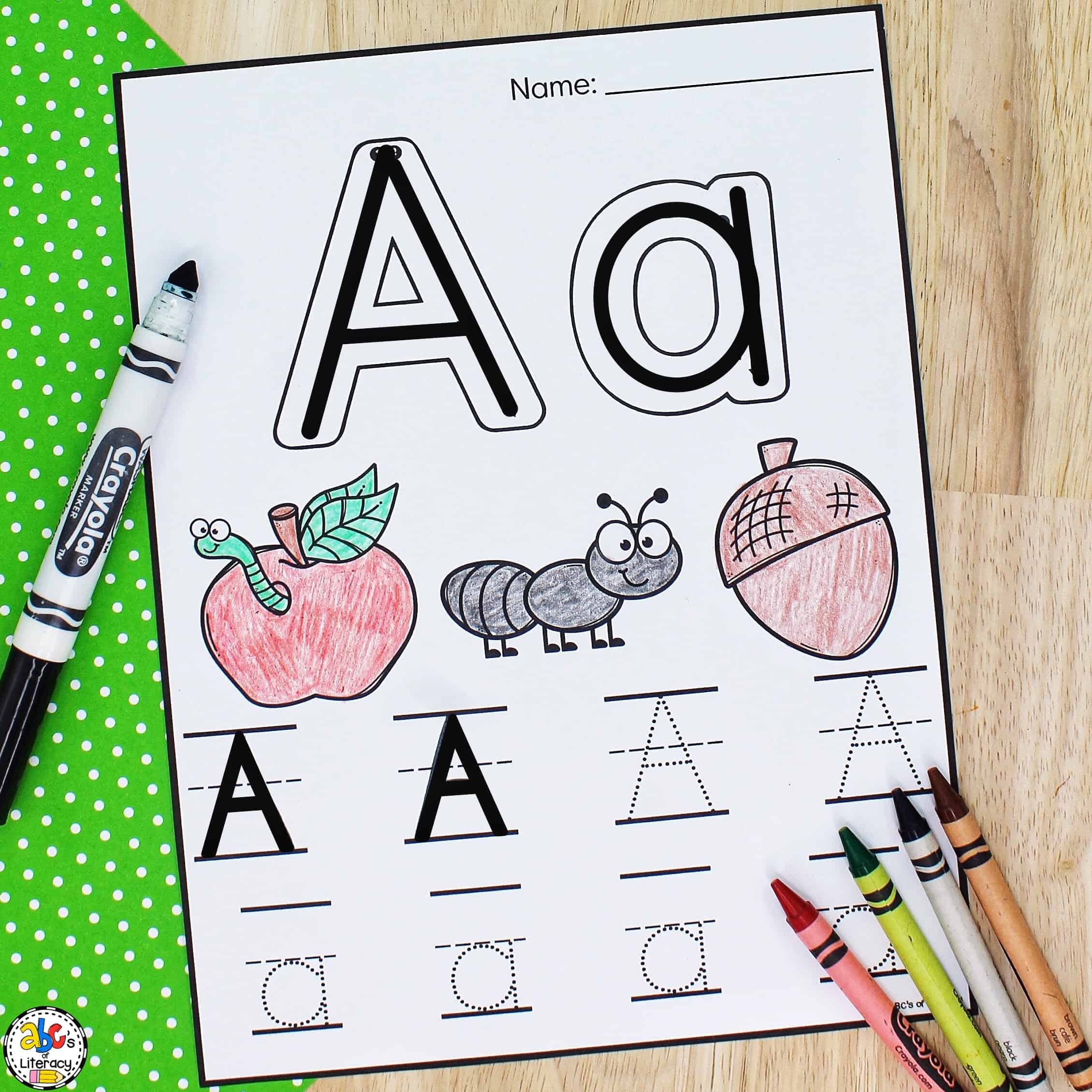 Letter Tracing Worksheet Free Preschool