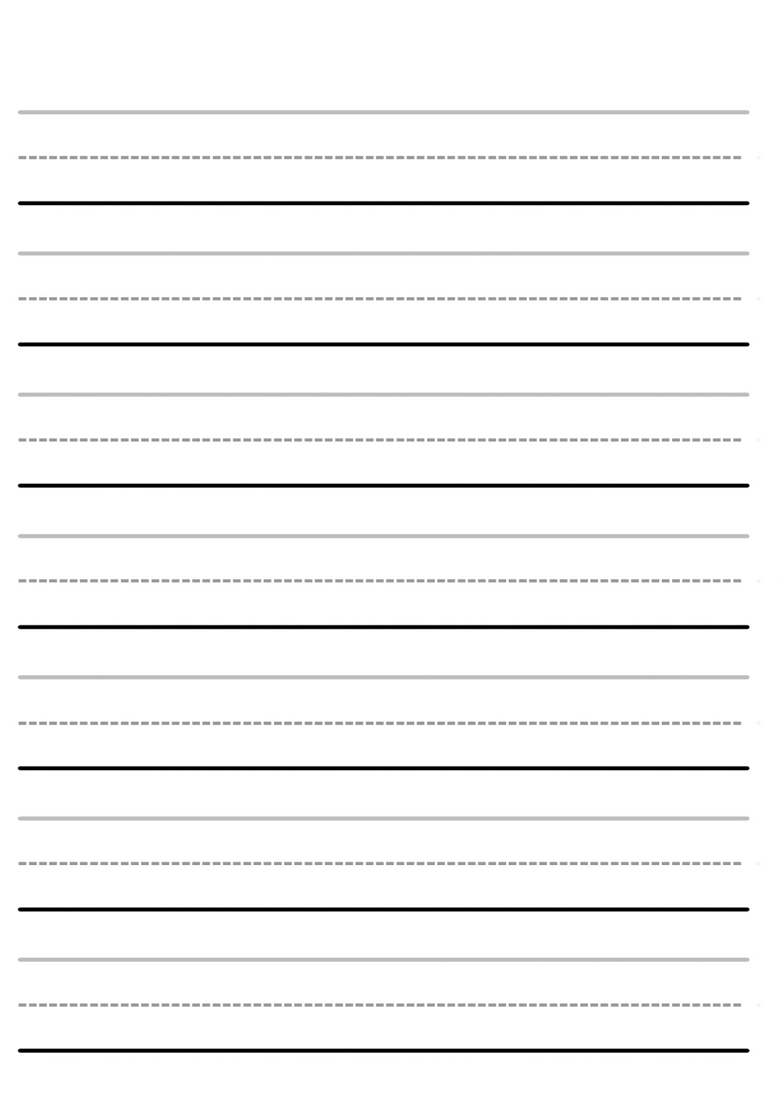 Blank Letter Tracing Worksheets