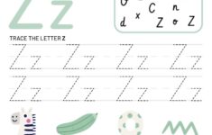 Letter Z Tracing And Fun Worksheet KidzeZone