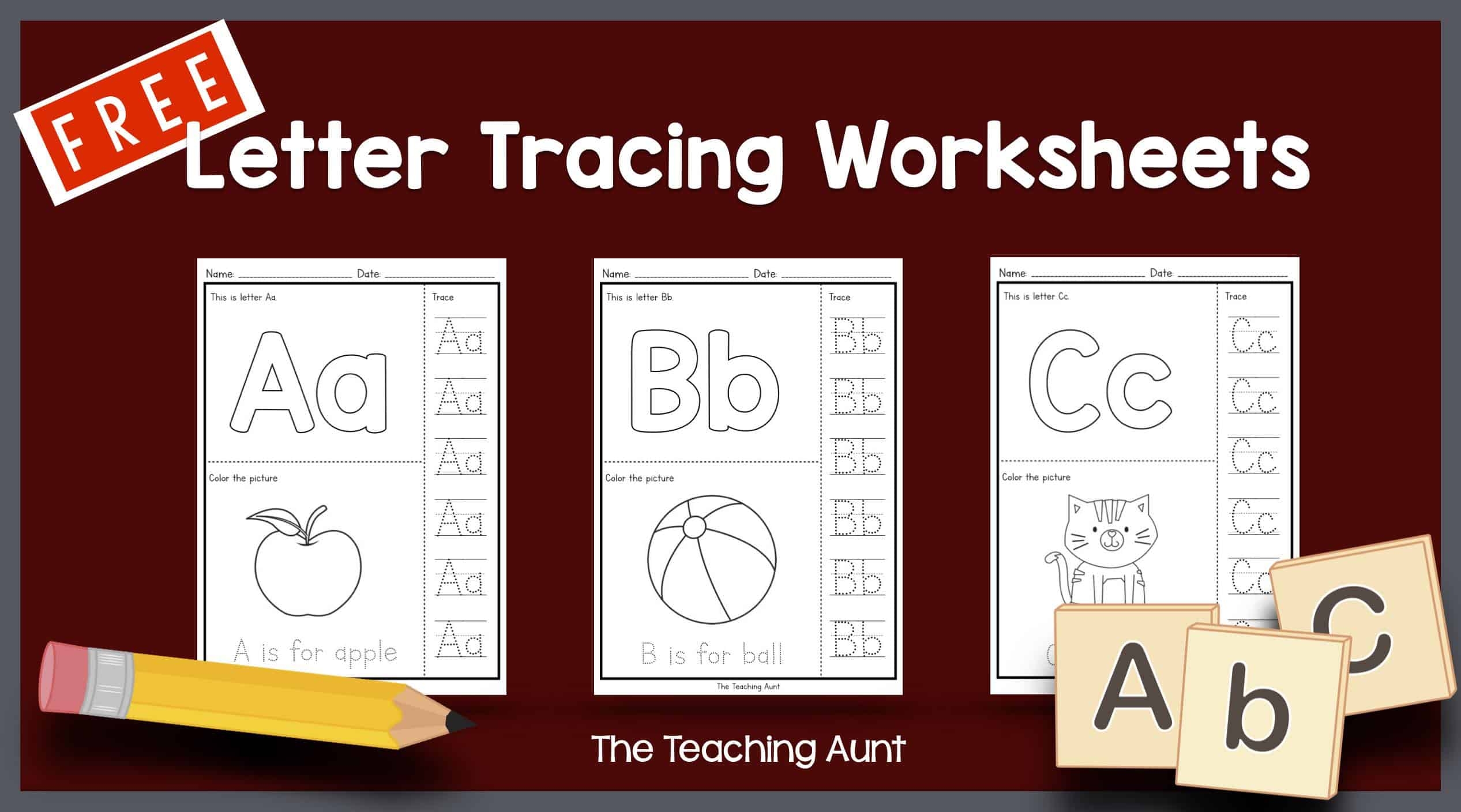 Free Letter Tracing Worksheets Pdf