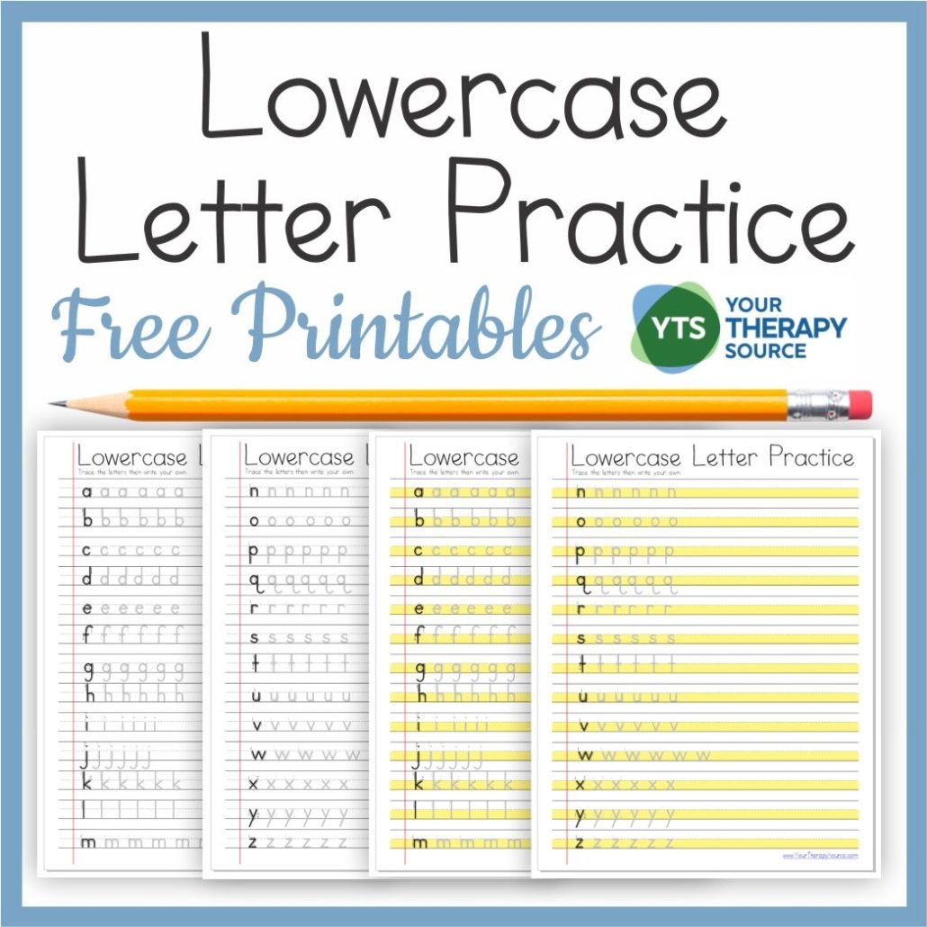 Printable Lowercase Letter Practice