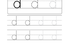 Lowercase Letter d Tracing Worksheet Doozy Moo