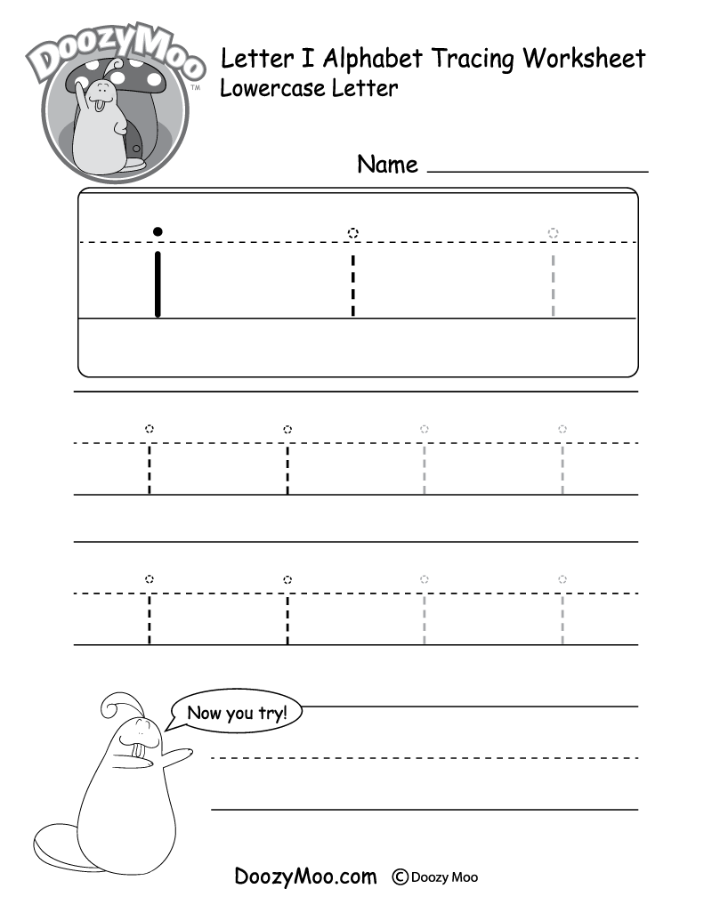 Letter I Tracing Worksheet Printable