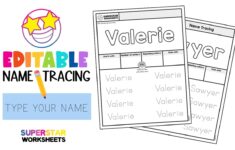 Name Tracing Worksheets Superstar Worksheets