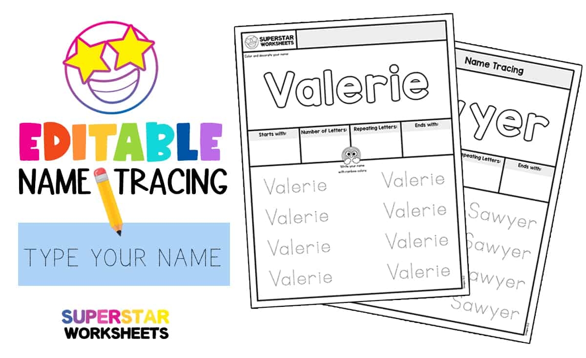 Editable Letter Tracing Worksheets