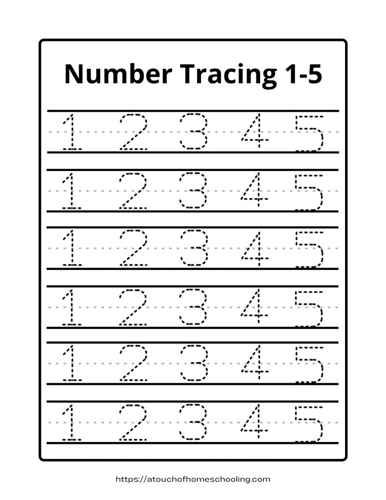 Tracing Numbers 1 20 Pdf Printable