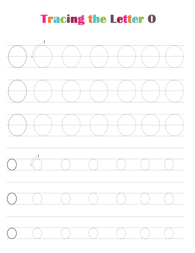 Printable Free Letter Tracing Worksheets PDF Downloads Tracing Letter O Freebie Finding Mom