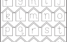 Small Letter Tracing Lowercase Worksheet Birdhouse FREE Printable Worksheets Worksheetfun