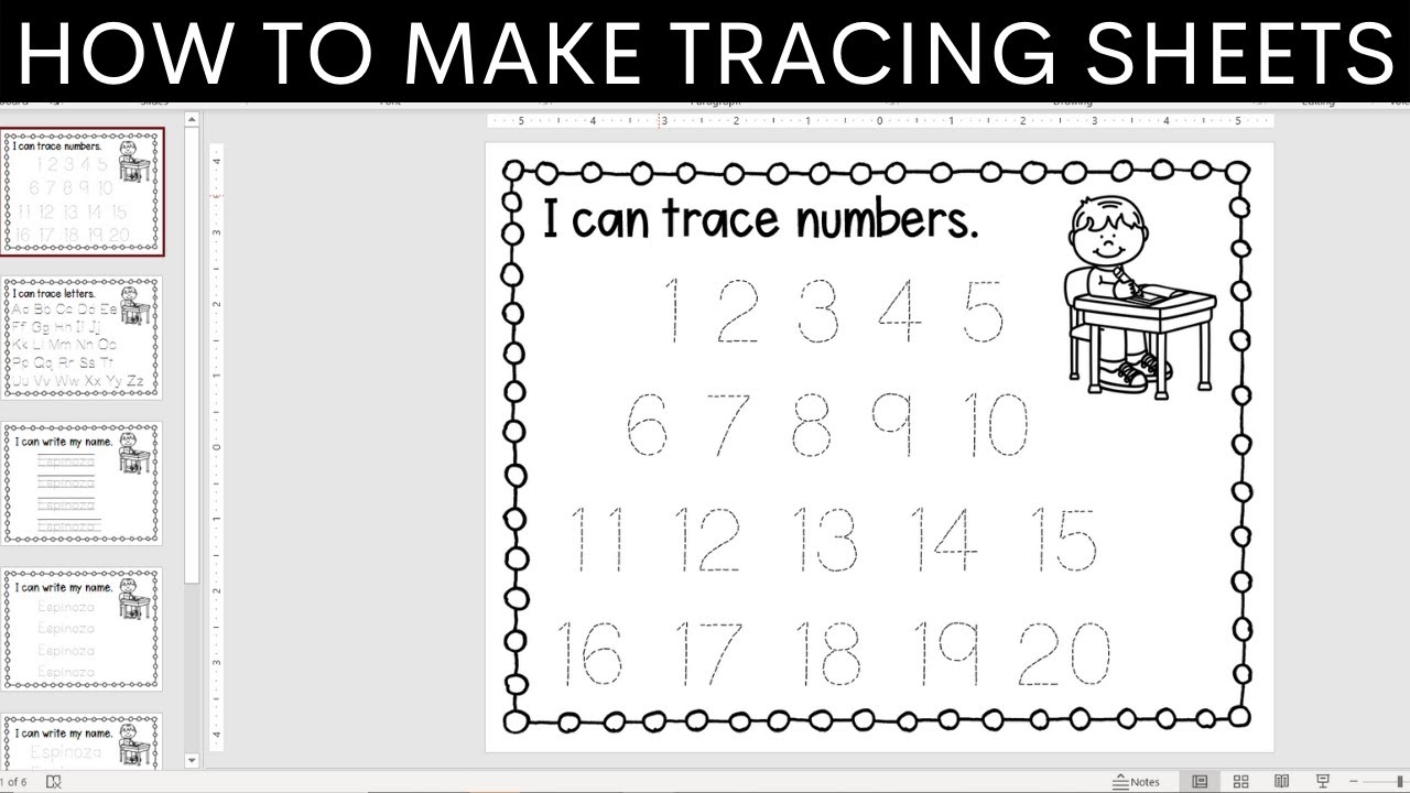 Create Letter Tracing Worksheets