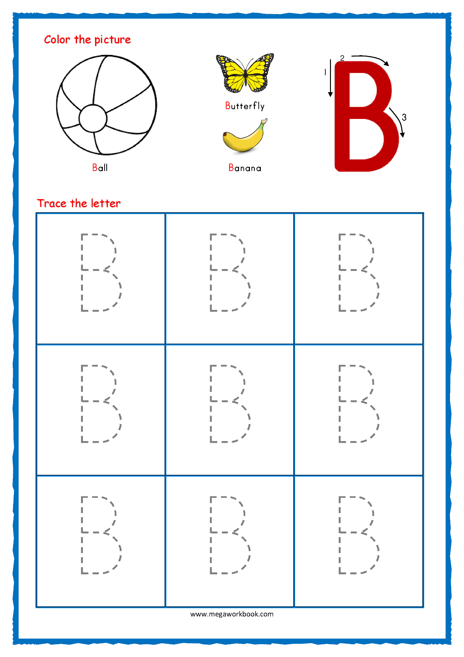 Traceable Letter Worksheets For Preschoolers