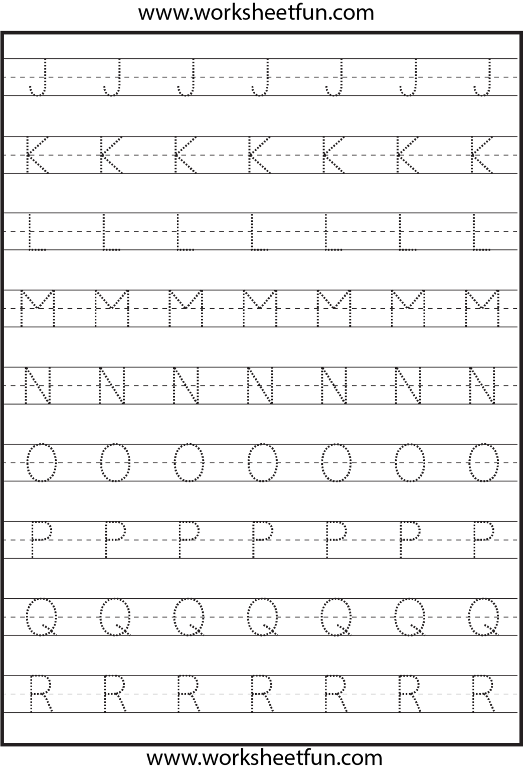 Tracing Uppercase Letters Capital Letters 3 Worksheets FREE Printable ...
