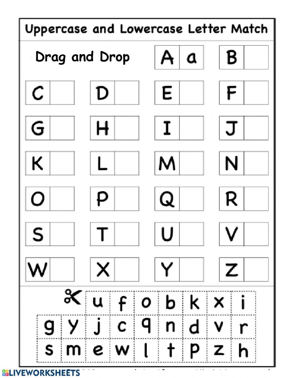 Upper And Lowercase Letters Worksheet Letter Tracing Worksheets