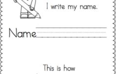 Write My Name Worksheet