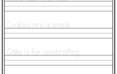 23 Printable Tracing And Writing English Worksheets Trace And Write The Sentences Practice Worksheets ages 3 7 KG1 To Grade 2 Etsy