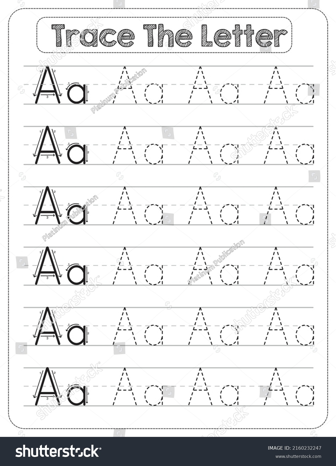 4K Worksheet Tracing Letters Printables