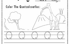Free Letter Q Tracing Worksheet Printable Dinosaur Themed Sly Spoon