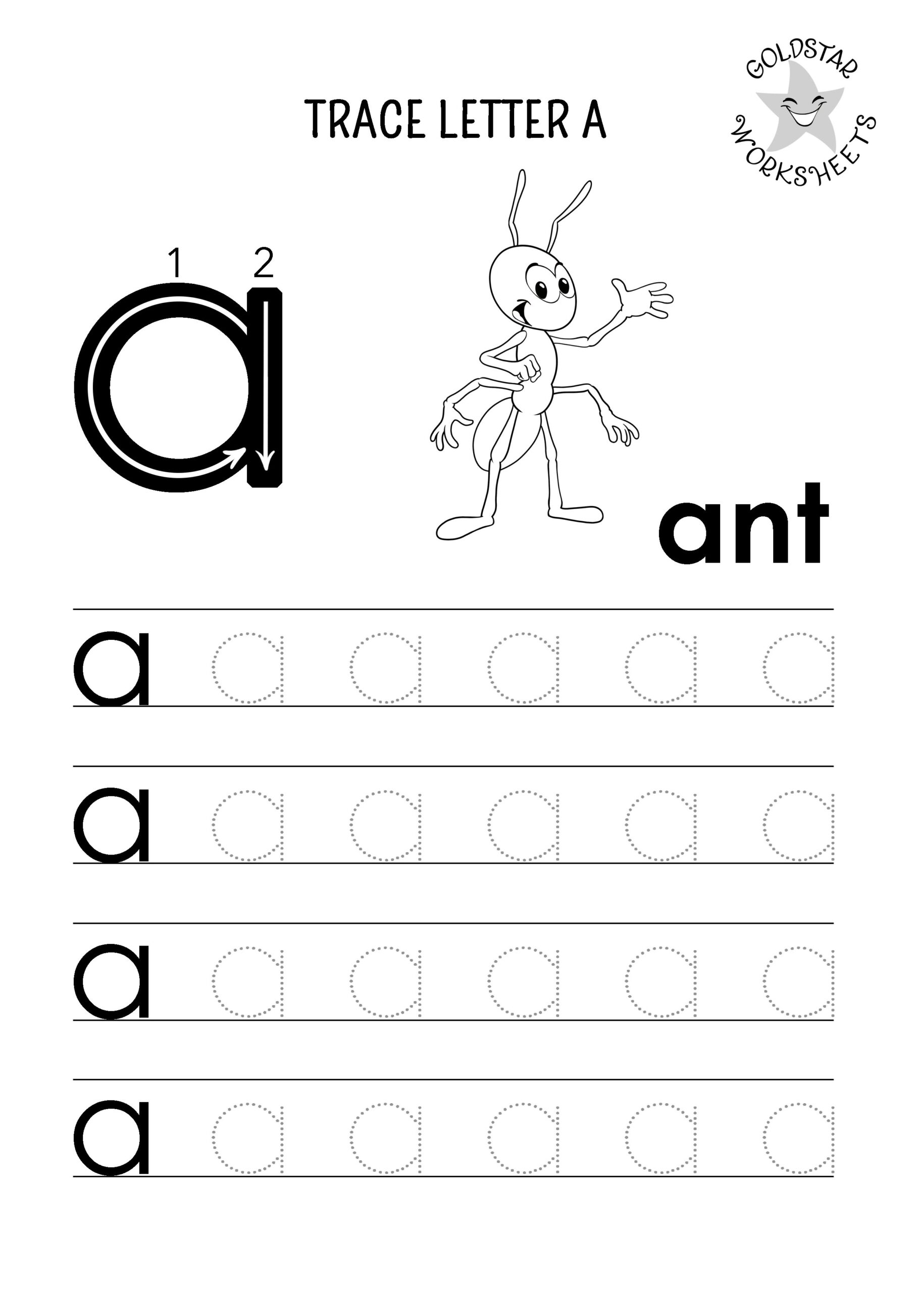 A Letter Tracing Worksheet Printables