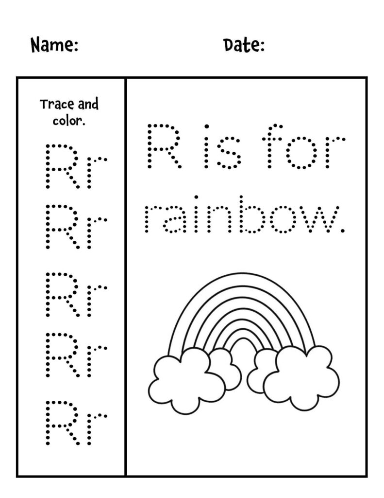 Free Printable Letter R Worksheets For Preschool The Hollydog Blog