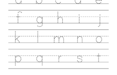 Free Printable Lowercase Alphabet Letters Tracing Worksheet