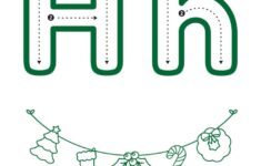 Letter H Christmas Tracing Activities For Kids