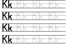 Letter K Tracing Worksheet Free Printables Teach Prints