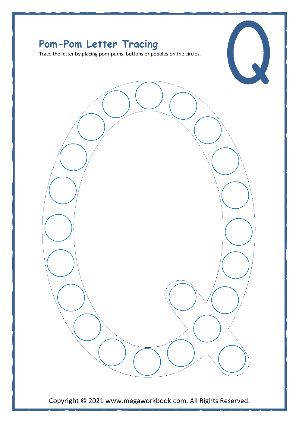 Worksheet For Preschoolers Letter Q Tracing Worksheet For Preschool