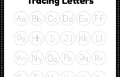 Letter Tracing Alphabet Worksheet Free Printable PDF