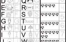 Letters And Numbers Tracing Worksheet FREE Printable Worksheets