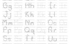 Printable Preschool Tracing Worksheets Alphabet