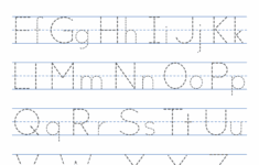 Tracing Alphabet Letters Printable Handwriting Worksheets Free Printables Monograms Design Tools Patterns DIY Projects