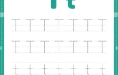 Tracing Letter T Stock Vector Images Alamy