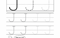 Uppercase Letter J Tracing Worksheet Doozy Moo