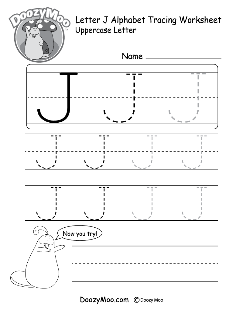Worksheet For Capital Letter Tracing