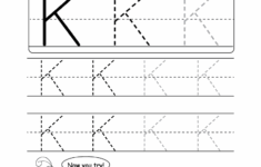 Uppercase Letter K Tracing Worksheet Doozy Moo