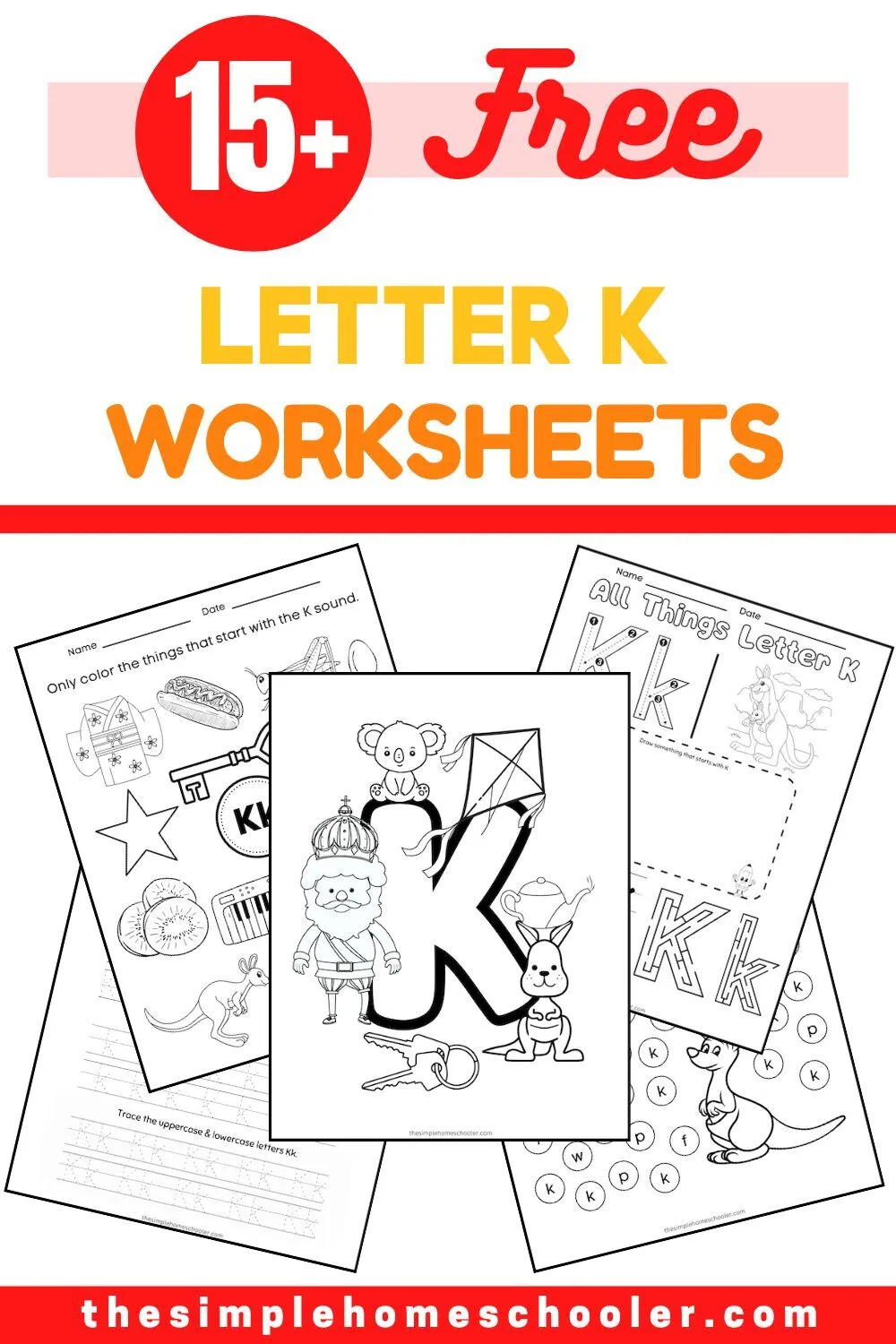 15 Letter K Worksheets Free Easy Print The Simple Homeschooler