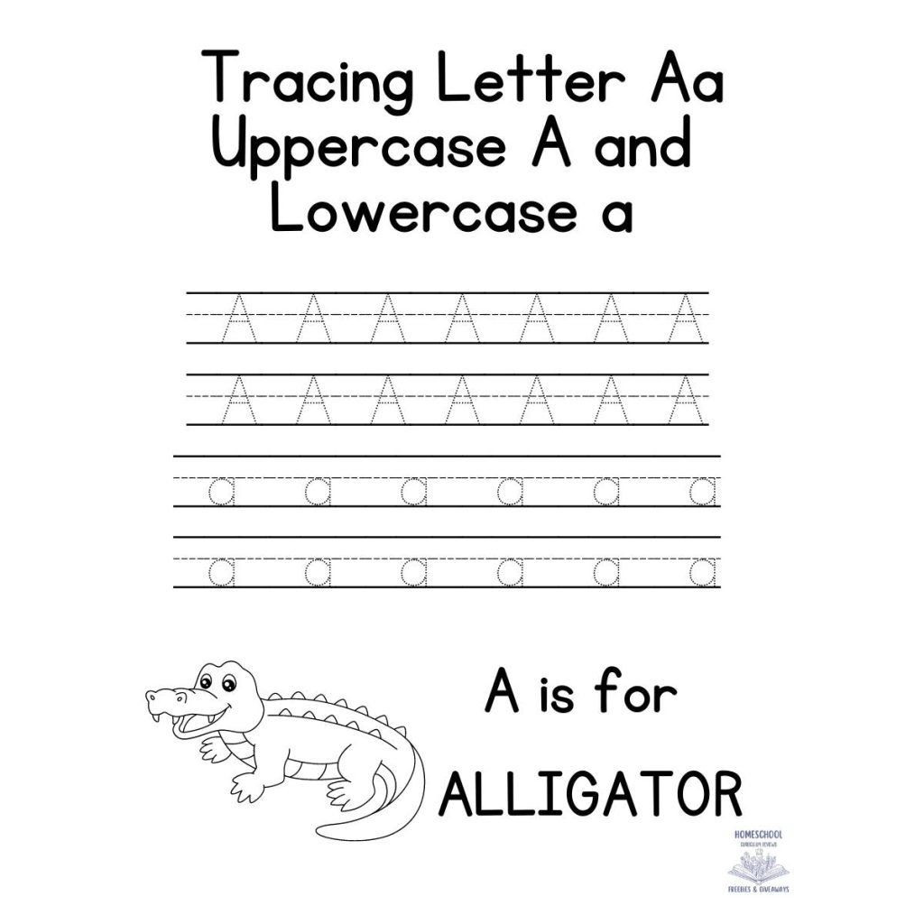 25 Awesome Tracing Letter A Worksheets Homeschool Freebies And Giveaways