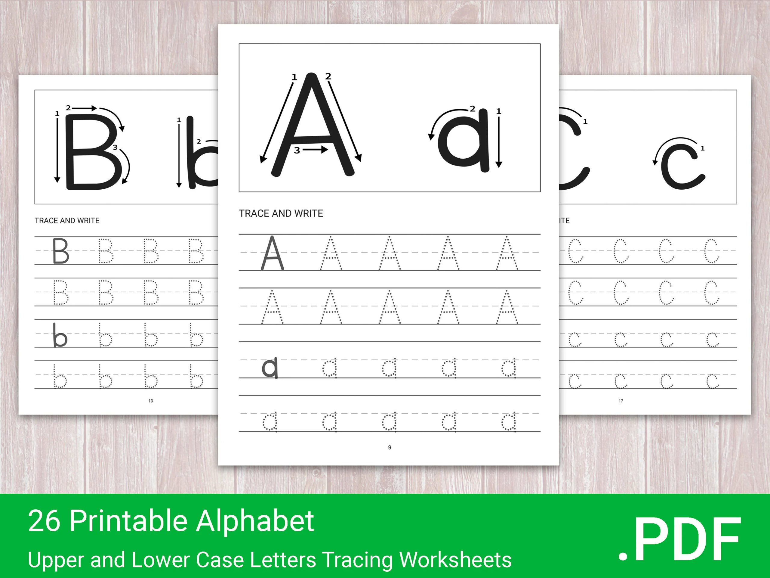 Capital Letters And Lowercase Letters Worksheet Trace